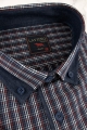 Koszula-Męska-Casual-na-co-dzień-do-pracy-granatowa-w-kratkę--z-krótkim-rękawem-w-kroju-SLIM-FIT-Laviino-IMG_8441.JPG