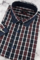 Koszula-Męska-Casual-na-co-dzień-do-pracy-bordowa-w-kratkę--z-krótkim-rękawem-w-kroju-SLIM-FIT-Laviino-IMG_8479.JPG