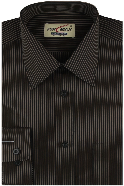Koszula-Męska-Elegancka-Wizytowa-do-garnituru-czarna-w-brązowe-paski-z-długim-rękawem-w-kroju-Regular-For-Max-IMG_1202.JPG