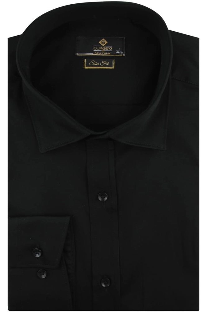 Koszula-Męska-Eleganska-Wizytowa-do-garnituru-gładka-czarna-z-długim-rękawem-w-kroju-SLIM-FIT-Classo-IMG_8586.JPG