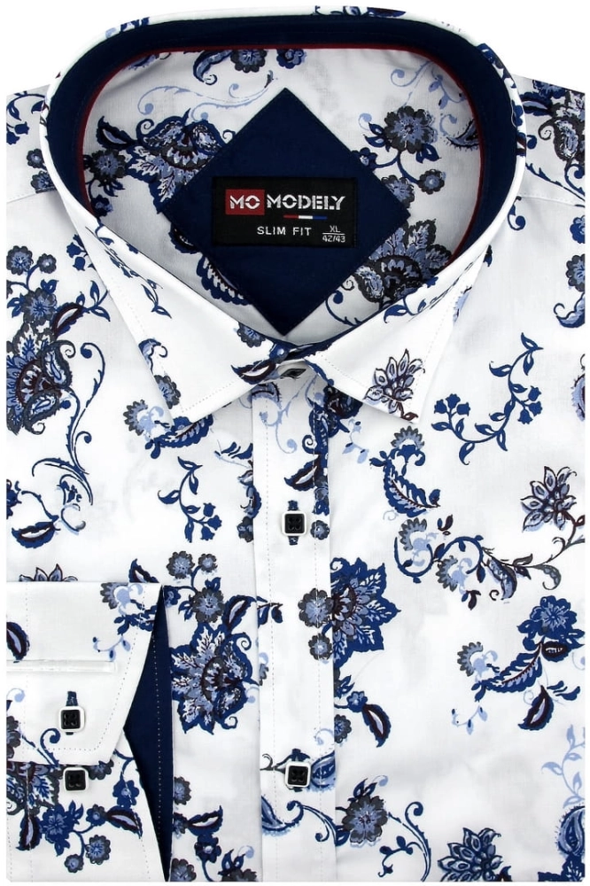 Koszula-Męska-Elegancka-Wizytowa-do-garnituru-biała-w-kwiatki-z-długim-rekawem-w-kroju-SLIM-FIT-Modely-IMG_0248.JPG