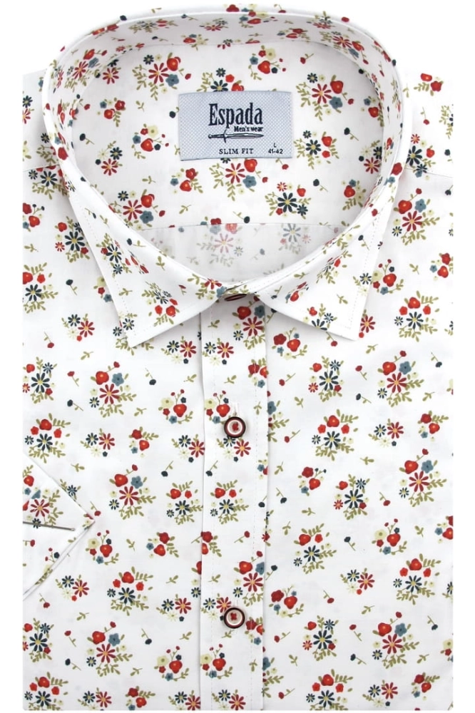 Koszula-Męska-Elegancka-Wizytowa-do-garnituru-biała-w-kwiatki-z-krótkim-rękawem-w-kroju-SLIM-FIT-IMG_1192.JPG