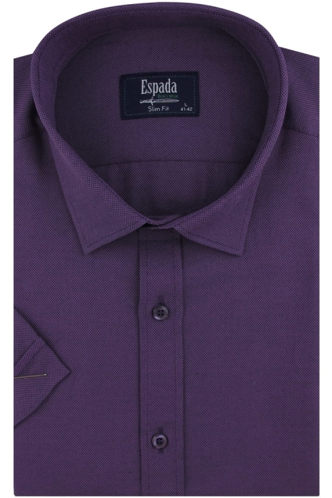 Koszula-Męska-Elegancka-Wizytowa-do-garnituru-gładka-fioletowa-z-krótkim-rekawem-w-kroju-SLIM-FIT-IMG_4800.JPG