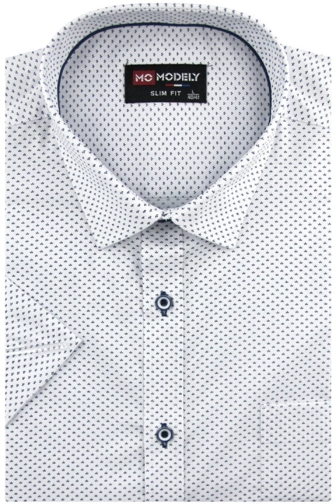 Koszula-Męska-Elegancka-Wizytowa-do-garnituru-biała-we-wzorki-z-krótkim-rękawem-w-kroju-SLIM-FIT-IMG_4396-.JPG
