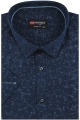 Lniana-Koszula-Męska-Codzienna-Casual-granatowa-we-wzorki-z-krótkim-rękawem-w-kroju-SLIM-FIT-IMG_4736-.JPG