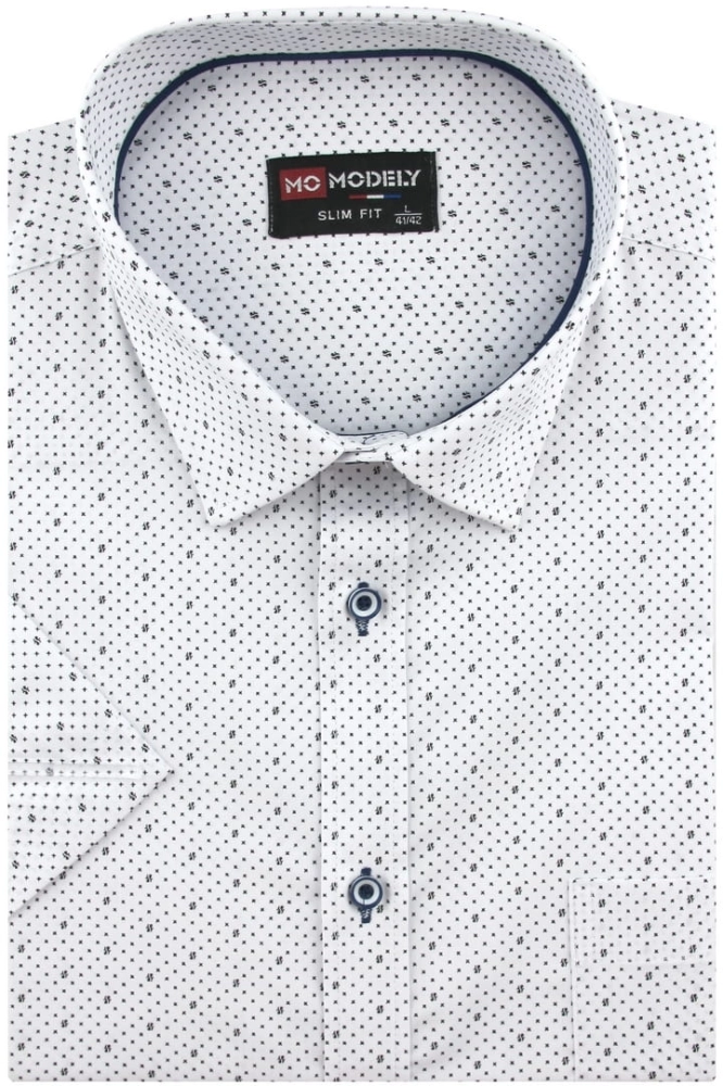 Koszula-Męska-Elegancka-Wizytowa-do-garnituru-biała-we-wzorki-z-krótkim-rękawem-w-kroju-SLIM-FIT-IMG_4755-.JPG