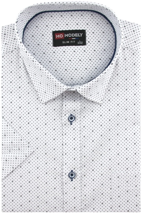 Koszula-Męska-Elegancka-Wizytowa-do-garnituru-biała-we-wzorki-z-krótkim-rękawem-w-kroju-SLIM-FIT-IMG_4755-.JPG