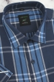 Koszula-Męska-Codzienna-Bawełniana-Casual-granatowa-w-kratkę-z-krótkim-rękawem-w-kroju-REGULAR-IMG_4993-.JPG