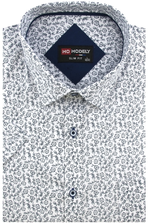 Koszula-Męska-Elegancka-Wizytowa-do-garnituru-biała-we-wzorki-z-krótkim-rękawem-w-kroju-SLIM-FIT-IMG_5251-.JPG
