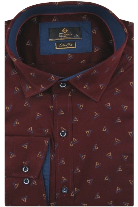 Koszula-Męska-Elegancka-Wizytowa-do-garnituru-bordowa-we-wzorki-z-długim-rekawem-w-kroju-SLIM-FIT-IMG_6115.JPG