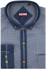 Koszula-Męska-Codzienna-Casual-granatowa-w-kratkę-z-dodatkiem-jeans-z-długim-rekawem-w-kroju-SLIM-FIT-IMG_6407.JPG
