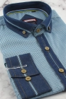 Koszula-Męska-Codzienna-Casual-turkusowa-w-kratkę-z-dodatkiem-jeans-z-długim-rekawem-w-kroju-SLIM-FIT-IMG_6420.JPG