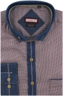 Koszula-Męska-Codzienna-Casual-czerwona-w-kratkę-z-dodatkiem-jeans-z-długim-rekawem-w-kroju-SLIM-FIT-IMG_6425.JPG