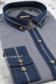 Koszula-Męska-Codzienna-Casual-brązowa-w-kratkę-z-dodatkiem-jeans-z-długim-rekawem-w-kroju-SLIM-FIT-IMG_6446.JPG