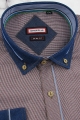 Koszula-Męska-Codzienna-Casual-czerwona-w-kratkę-z-dodatkiem-jeans-z-długim-rekawem-w-kroju-SLIM-FIT-IMG_6452.JPG