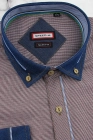 Koszula-Męska-Codzienna-Casual-czerwona-w-kratkę-z-dodatkiem-jeans-z-długim-rekawem-w-kroju-SLIM-FIT-IMG_6452.JPG