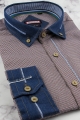 Koszula-Męska-Codzienna-Casual-czerwona-w-kratkę-z-dodatkiem-jeans-z-długim-rekawem-w-kroju-SLIM-FIT-IMG_6454.JPG