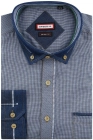Koszula-Męska-Codzienna-Casual-granatowa-w-kratkę-z-dodatkiem-jeans-z-długim-rekawem-w-kroju-SLIM-FIT-IMG_6459.JPG