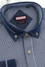 Koszula-Męska-Codzienna-Casual-granatowa-w-kratkę-z-dodatkiem-jeans-z-długim-rekawem-w-kroju-SLIM-FIT-IMG_6461.JPG