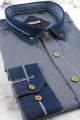 Koszula-Męska-Codzienna-Casual-granatowa-w-kratkę-z-dodatkiem-jeans-z-długim-rekawem-w-kroju-SLIM-FIT-IMG_6463.JPG