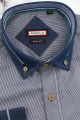 Koszula-Męska-Codzienna-Casual-brązowa-w-kratkę-z-dodatkiem-jeans-z-długim-rekawem-w-kroju-SLIM-FIT-IMG_6480.JPG