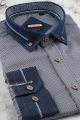 Koszula-Męska-Codzienna-Casual-brązowa-w-kratkę-z-dodatkiem-jeans-z-długim-rekawem-w-kroju-SLIM-FIT-IMG_6482.JPG