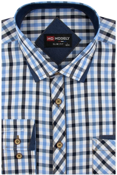 Koszula-Męska-Codzienna-Casual-niebieska-w-kratkę-z-długim-rekawem-w-kroju-SLIM-FIT-IMG_7327.JPG