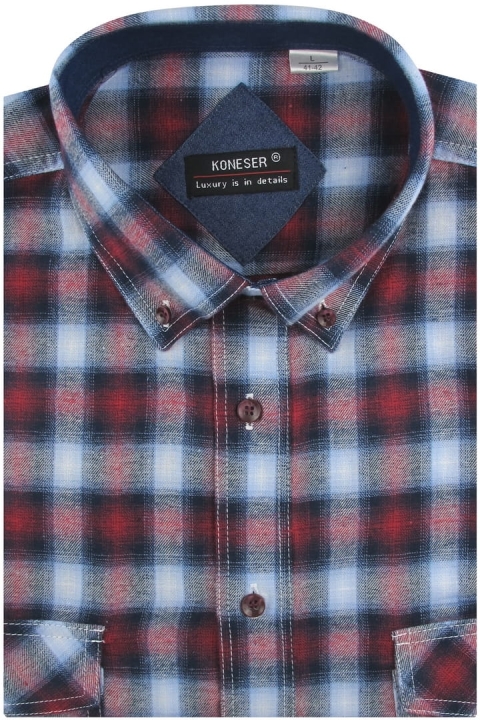 Koszula-Męska-Codzienna-Bawełniana-Casual-bordowa-w-kratę-z-długim-rękawem-w-kroju-REGULAR-IMG_9160.JPG