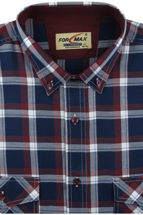 Bawełniana-Koszula-Męska-Codzienna-Casual-granatowa-w-kratę-z-długim-rekawem-w-kroju-REGULAR-IMG_9903.JPG