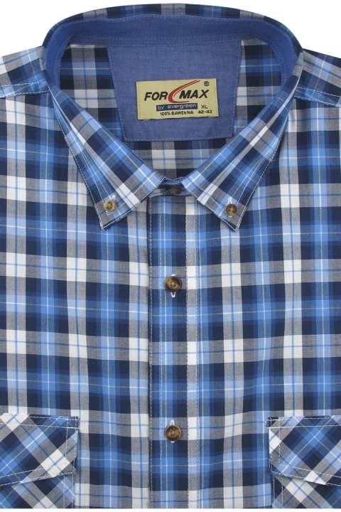 Bawełniana-Koszula-Męska-Codzienna-Casual-niebieska-w-kratę-z-długim-rekawem-w-kroju-REGULAR-IMG_9937.JPG