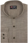 Lniana-Koszula-Męska-Casual-ze-stójką-brązowa-melanż-z-długim-rekawem-w-kroju-SLIM-FIT-IMG_0893.JPG