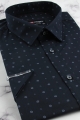 Koszula-Męska-Elegancka-Wizytowa-do-garnituru-granatowa-we-wzorki-z-krótkim-rękawem-SLIM-FIT-IMG_5484.JPG