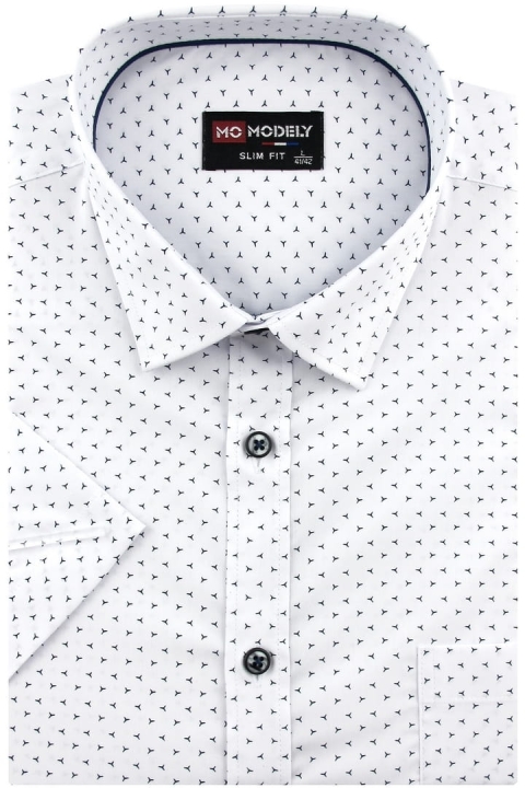 Koszula-Męska-Elegancka-Wizytowa-do-garnituru-biała-we-wzorki-z-krótkim-rękawem-w-kroju-SLIM-FIT-IMG_3664.JPG