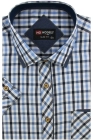 Koszula-Męska-Codzienna-Bawełniana-Casual-błękitna-w-kratkę-z-krótkim-rękawem-w-kroju-SLIM-FIT-IMG_5213-.JPG