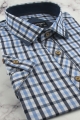 Koszula-Męska-Codzienna-Bawełniana-Casual-błękitna-w-kratkę-z-krótkim-rękawem-w-kroju-SLIM-FIT-IMG_5217-.JPG