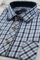Koszula-Męska-Codzienna-Bawełniana-Casual-błękitna-w-kratkę-z-krótkim-rękawem-w-kroju-SLIM-FIT-IMG_5219-.JPG
