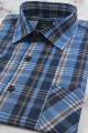 Koszula-Męska-Codzienna-Bawełniana-Casual-niebieska-w-kratkę-z-krótkim-rękawem-w-kroju-REGULAR-IMG_5026-.JPG