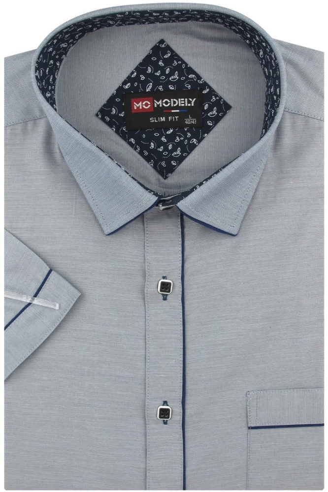 Lniana-Koszula-Męska-Codzienna-Casual-szara-z-krótkim-rekawem-w-kroju-SLIM-FIT-IMG_2465.JPG