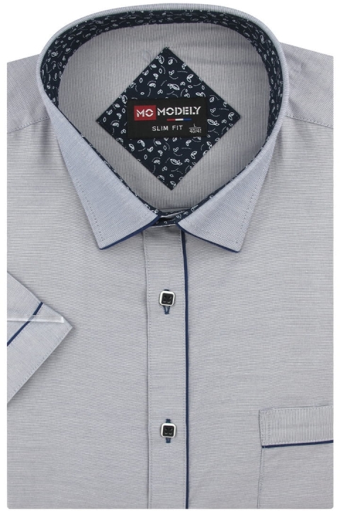 Lniana-Koszula-Męska-Codzienna-Casual-szara-z-krótkim-rekawem-w-kroju-SLIM-FIT-IMG_2482.JPG