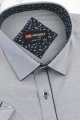 Lniana-Koszula-Męska-Codzienna-Casual-szara-z-krótkim-rekawem-w-kroju-SLIM-FIT-IMG_2485.JPG