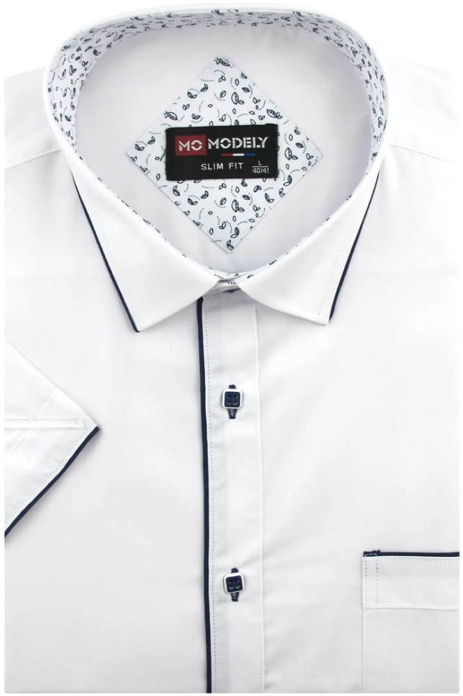 Koszula-Męska-Elegancka-Wizytowa-do-garnituru-gładka-biała-z-lamówką-z-krótkim-rekawem-w-kroju-SLIM-FIT-IMG_2631.JPG