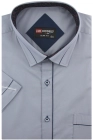 Koszula-Męska-Elegancka-Wizytowa-do-garnituru-gładka-szara-z-lamówką-z-krótkim-rekawem-w-kroju-SLIM-FIT-IMG_2696.JPG