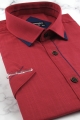 Lniana-Koszula-Męska-Codzienna-Casual-czerwona-z-lamówką-z-krótkim-rękawem-w-kroju-SLIM-FIT-IMG_2897.JPG