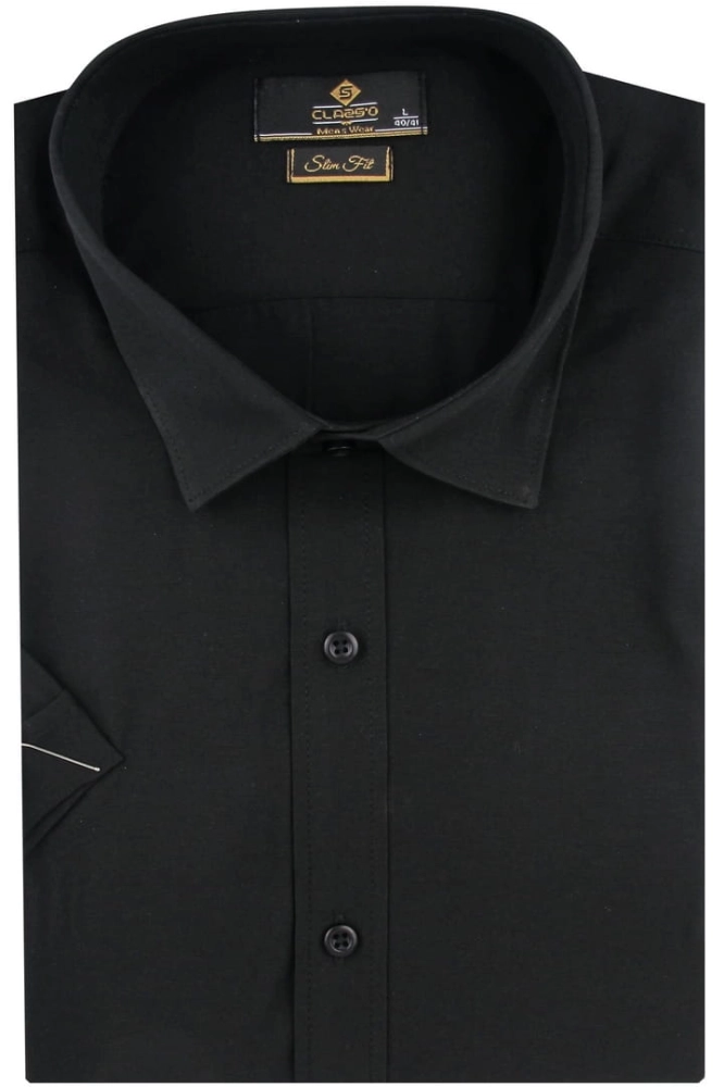 Koszula-Męska-Elegancka-Wizytowa-do-garnituru-gładka-czarna-z-krótkim-rękawem-w-kroju-SLIM-FIT-IMG_3930.JPG