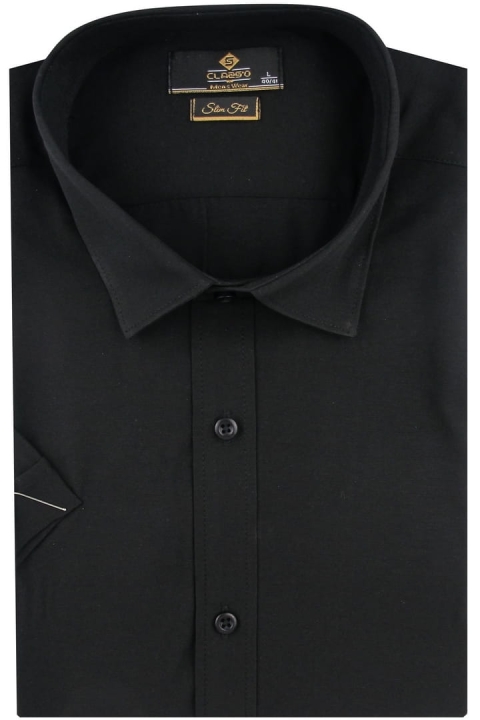 Koszula-Męska-Elegancka-Wizytowa-do-garnituru-gładka-czarna-z-krótkim-rękawem-w-kroju-SLIM-FIT-IMG_3930.JPG