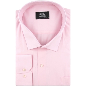 Duża Koszula Męska Elegancka Wizytowa do garnituru gładka różowa z długim rękawem Duże rozmiary Espada Men's Wear J322