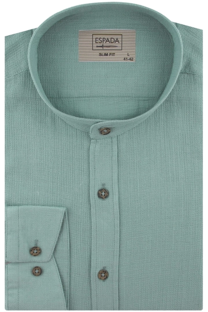 Lniana-Koszula-Męska-Codzienna-Casual-gładka-szałwiowa-z-długim-rękawem-w-kroju-SLIM-FIT-IMG_4256.JPG