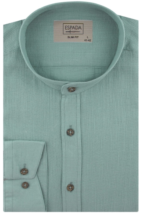 Lniana-Koszula-Męska-Codzienna-Casual-gładka-szałwiowa-z-długim-rękawem-w-kroju-SLIM-FIT-IMG_4256.JPG
