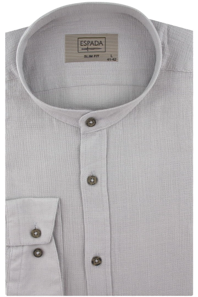 Lniana-Koszula-Męska-Codzienna-Casual-gładka-szara-z-długim-rękawem-w-kroju-SLIM-FIT-IMG_4326.JPG