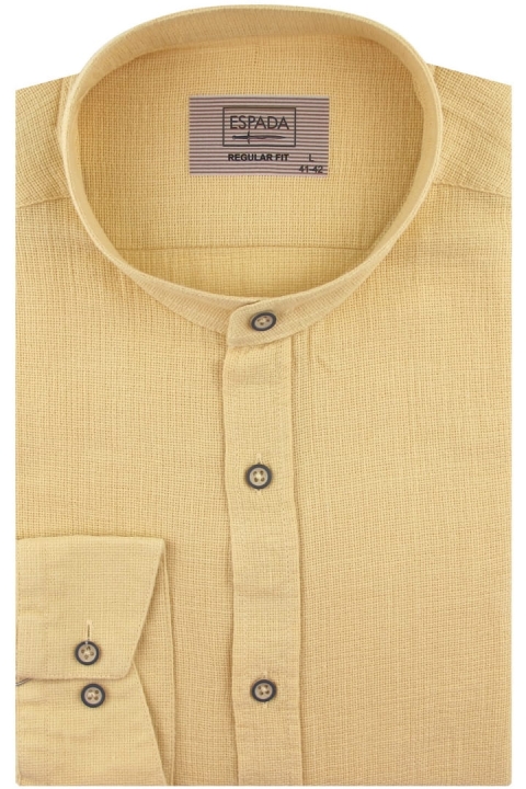 Lniana-Koszula-Męska-Codzienna-Casual-gładka-żółta-kanarkowa-z-długim-rękawem-w-kroju-REGULAR-IMG_4367 (1).jpg